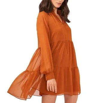 1 State Orange Tiered Dress thumbnail 1