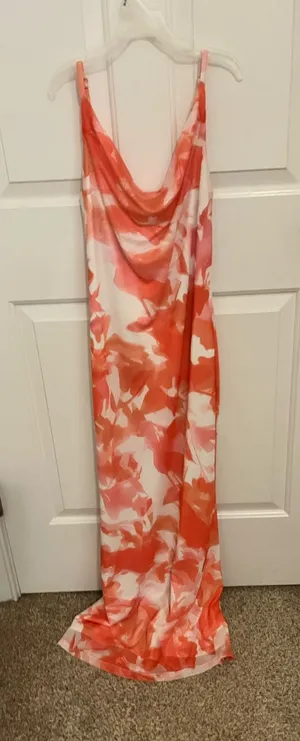cowl neck floral maxi dress thumbnail 1