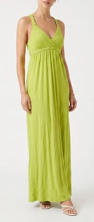 Lime Green Rayon Blend V thumbnail 1