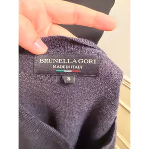 Brunella Gori Made in Italy 100% Extra Fine Merino Wool Striped Knit Sweater thumbnail 5
