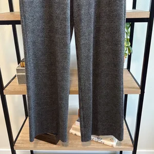 CAbi #3740 Bond High-Rise Gray Plaid Wide Leg Dress Pant Trouser, 8 thumbnail 5