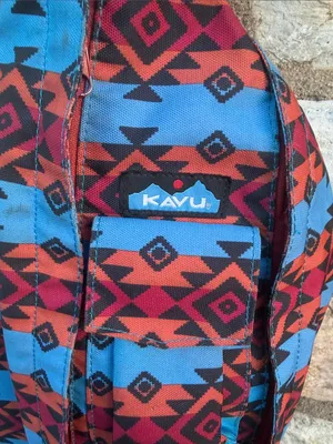 Kavu Sling Bag in Red & Blue Aztec Print thumbnail 2