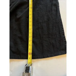 Soft Surroundings Long Black Small Off Shoulder Dress Maxi Slit Spaghetti resort thumbnail 9