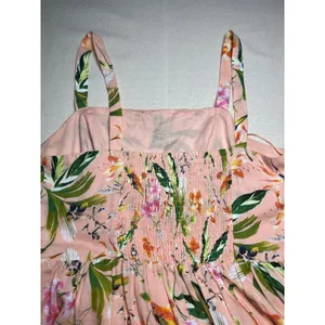 Biltmore Arboretum Floral Fit & Flare Strappy Sundress Size Large Smocked Back thumbnail 4