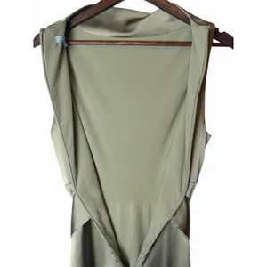 Antonio Melani Kinnon Satin Sage Green Drape Neckline Self Tie Dress 6 thumbnail 6
