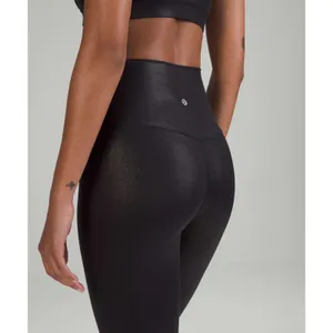 Lululemon Align high Rise Pant 28"- Shine (Radiate Foil Print Black) thumbnail 3