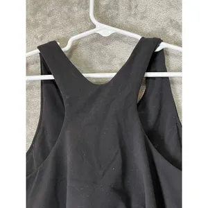 Athleta Conscious Crop Sports Bra Top Black Racerback Size Small Athleisure thumbnail 4