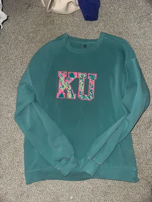 Comfort Colors Kansas KU  Crewneck thumbnail 1