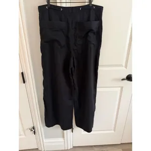 Everlane NWT Wide-Leg Drawstring Linen Pants Black 16R thumbnail 6