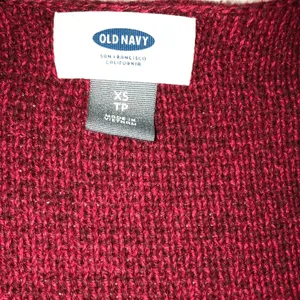 Old Navy Extra Small cranberry color hi lo sweater thumbnail 5