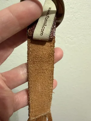 Fossil Braided Leather Belt Large Unisex thumbnail 5