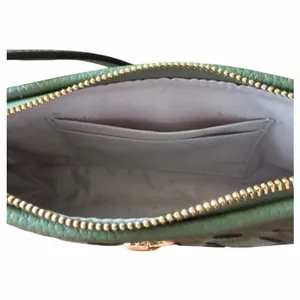 Kate Spade Kayla KM148 Woven Leather Convertible Shoulder Bag Cedar Green NWOT thumbnail 12