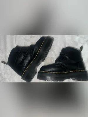 Dr. Martens Devon Heart Leather Platform boots goth emo baby bat women’s 5 alt thumbnail 6