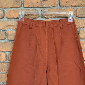 Day To Day Blu‎ Pepper Cropped Wide Leg Pants High Waist Casual Copper Size 26 thumbnail 4