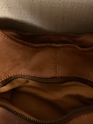 Woven Center Detail Hobo Bag in Brown thumbnail 5