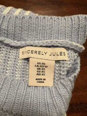 Sincerely Jules blue sweater thumbnail 3