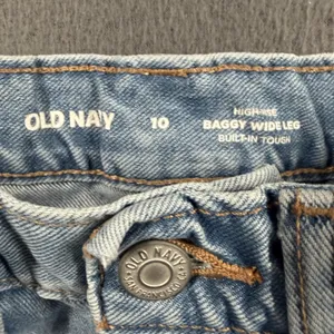 Old Navy Extra High-Rise Sky-Hi Wide Leg Jeans Womens 0 Blue Light Stretch Denim thumbnail 3