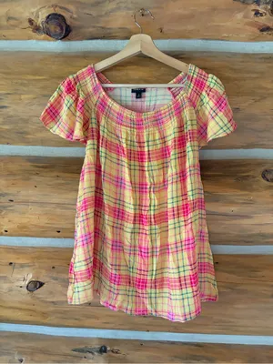 Torrid Multicolor Plaid Top size 2 thumbnail 2