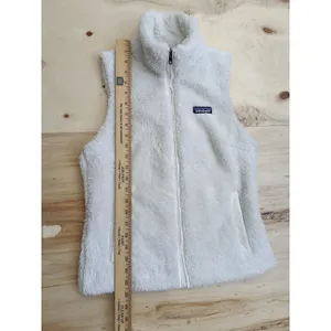 Patagonia Los Gatos Sherpa Sweater Vest Size S White Sherpa Fluffy thumbnail 11