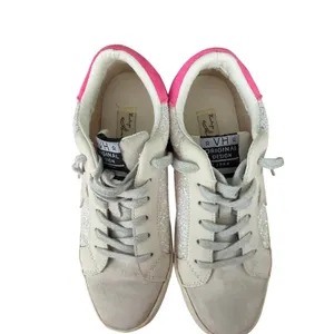 Vintage Havana Flair 32 Pink Suede Multi Glitter Star Sneakers Size 7.5 thumbnail 6