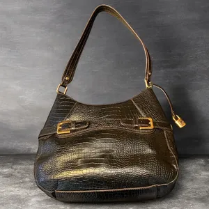 Mint Vintage Etienne Aigner Crocodile embossed leather shoulder bag thumbnail 9
