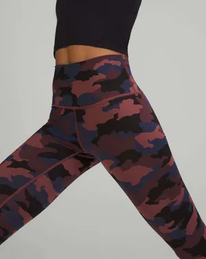 Lululemon Wunder Under High-Rise Tight 25" *Full-On Luxtreme Heritage 365 Camo Smoky Red Night Sea Multi 6 thumbnail 7