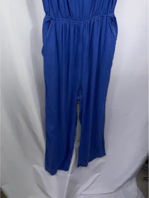 Universal Threads Blue Sleeveless Wide Leg Jumpsuit Women’s XL Cutout Back thumbnail 2