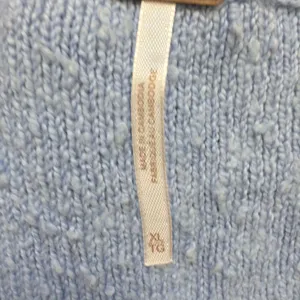 Free People Found My Friend boucle knit sweater blue periwinkle xl thumbnail 7