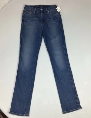 7 For All Mankind Skinny Jeans Size 27 Medium Wash New with Tag thumbnail 1