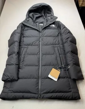 The North Face Womens Gotham Parka 600 Down Hooded Grey NWT Size XS $270 MSRP thumbnail 1