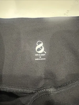 Lou‎ & Grey black skinny leggings with side pockets size medium thumbnail 2