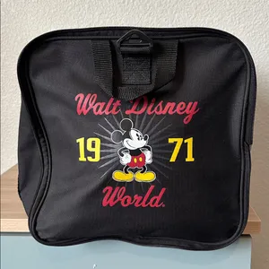 Disney Black Duffel Bag with Red and Yellow Accents thumbnail 2