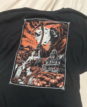 Halloween graphic tee Black Size XL thumbnail 4