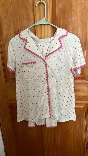 Heart pajama set White thumbnail 2