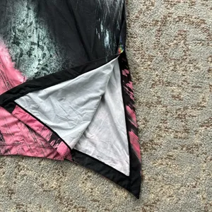 Nanette Lepore Highland Workout Tank Black Pink Large thumbnail 7
