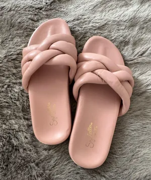 Seychelles Pink Leather Slide Sandals Women’s 7 thumbnail 1