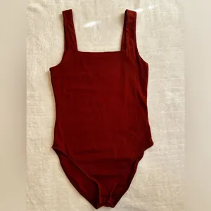 Old Navy Rust Sleeveless Square Neck Bodysuit XS thumbnail 2