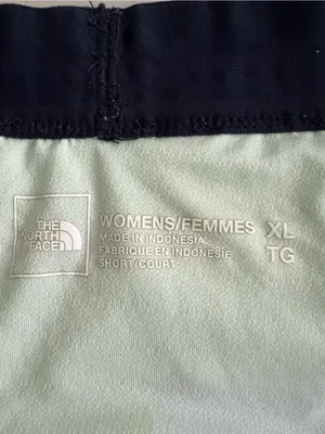 The North Face Colorblock Yellow Gray Athletic Shorts Women's Size XL thumbnail 5