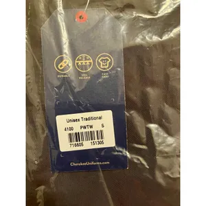 Cherokee Unisex Medical Scrub Top 4100 Solid Grey Polyester Blend Size S thumbnail 2