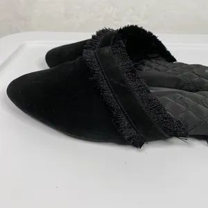 Birdies Women's Elegant Slip On‎ Mule House Slippers 9.5 Black thumbnail 9