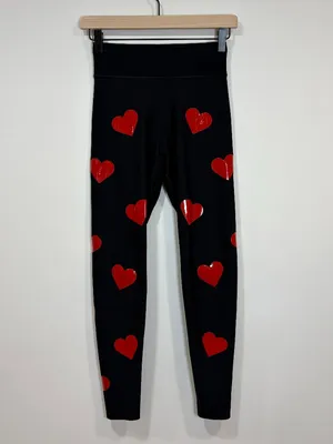 🌟 Ultracor 🌟 Heart Knockout Ultra High Waisted Active Leggings Black / Red M thumbnail 4