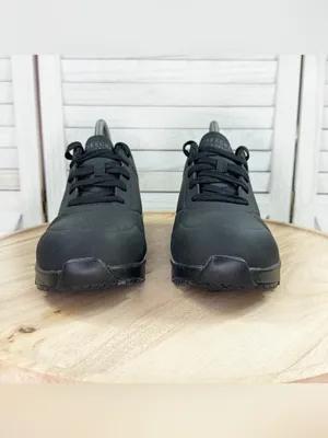 Skechers Work UNO SR Relaxed Fit Safety Sneaker Shoes Black 9 W 108101W Wide Fit thumbnail 2