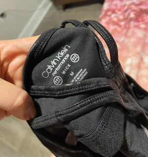Calvin Klein performance crop top built in bra thumbnail 3