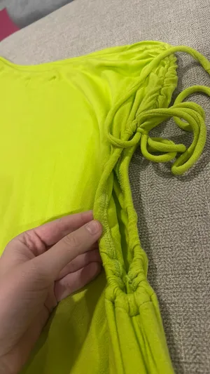 Au Darling Neon Green/Yellow Mini Dress thumbnail 3