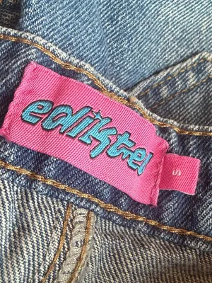 Edikted Wide Leg Jeans Medium Wash Denim Y2k Retro 2000s Cotton Size Small Women thumbnail 13