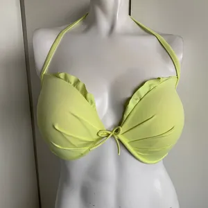 Victoria’s Secret 36DD chartreuse halter bikini top thumbnail 1