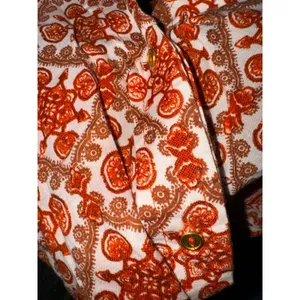 Soft Surroundings Boho Lightweight Blouse‎ Womens Large Hippie 70s Burnt Orange thumbnail 7
