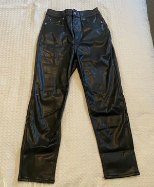 H&M Faux Leather Pants thumbnail 2