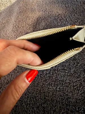 Ysl Cassandre Matelassé Fragments Card Case In Grain De Poudre Leather White Coa thumbnail 6