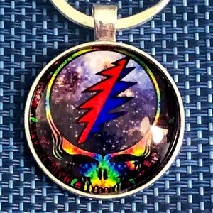 Grateful Dead Keychains SPACE YOUR FACE KEYCHAIN Custom Made BUYITWHENFOUND thumbnail 11